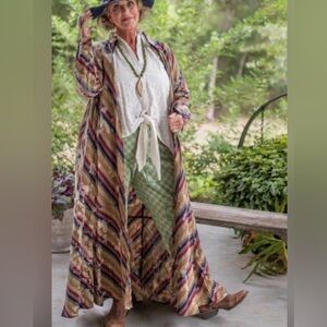 NWOT Jaded Gypsy Fade Away Distressed Dress Duster Size S/M